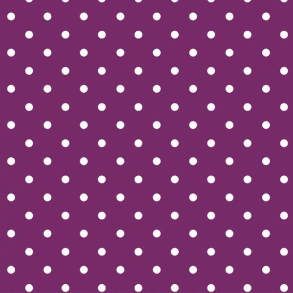 COLEÇÃO POA - TRICOLINE EST. POA BRANCO FUNDO ROXO - R