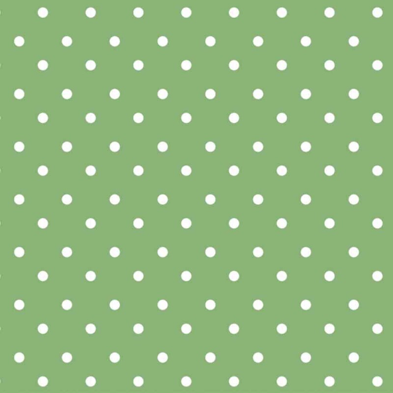 COLEÇÃO POA - TRICOLINE EST. POA BRANCO FUNDO VERDE CLARO - R