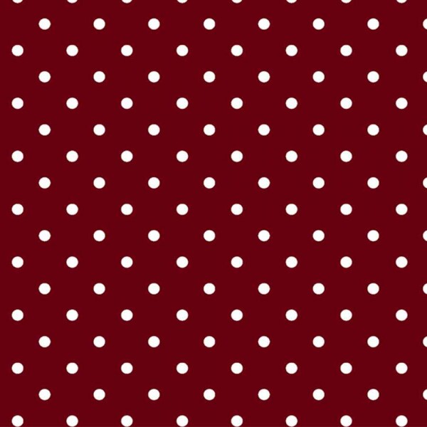 COLEÇÃO POA - TRICOLINE EST. POA BRANCO FUNDO VINHO - R