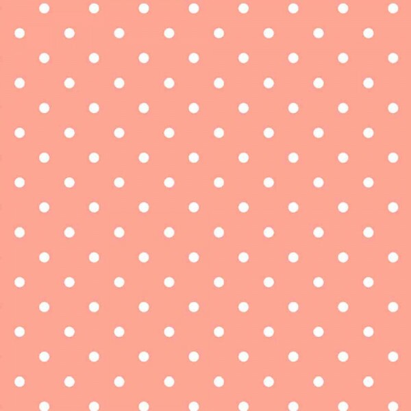 COLEÇÃO POA - TRICOLINE EST. POA BRANCO FUNDO SALMÃO - R