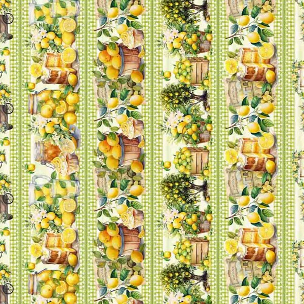 TRICOL. COLEÇÃO BARRADO - LIMÃO - 100% ALGODÃO - A3767-001