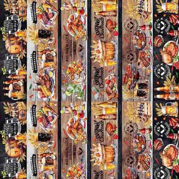 TRICOL. COLEÇÃO BARRADO - CHURRASCO - 100% ALGODÃO - A3766-001