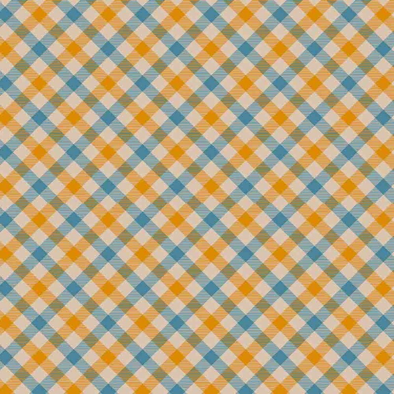 COLEÇÃO XADREZ ENVIESADO - TRIC EST DIGITAL - LARG 1,50 - AMARELO E AZUL - 94700-002