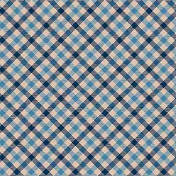 COLEÇÃO XADREZ ENVIESADO - TRIC EST DIGITAL - LARG 1,50 - AZUL E AZUL - 94700-006