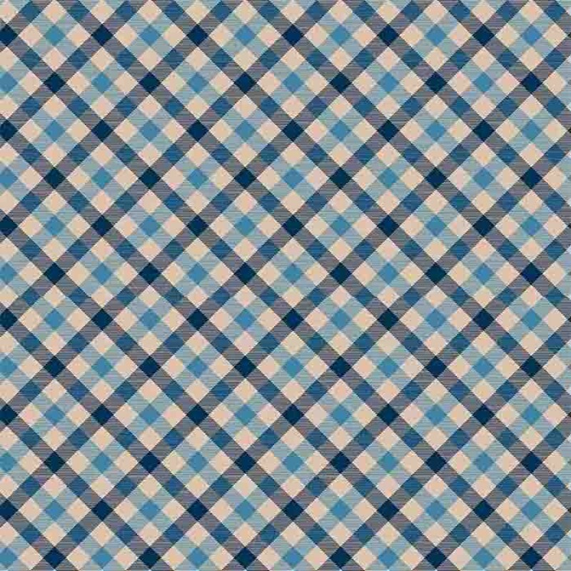 COLEÇÃO XADREZ ENVIESADO - TRIC EST DIGITAL - LARG 1,50 - AZUL E AZUL - 94700-006