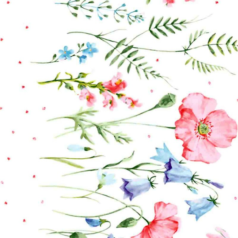 SARJA EST. HIDRORREPELENTE - BARRADO FLORAL PAPOULA ROSA -( 80331-VAR,01 )