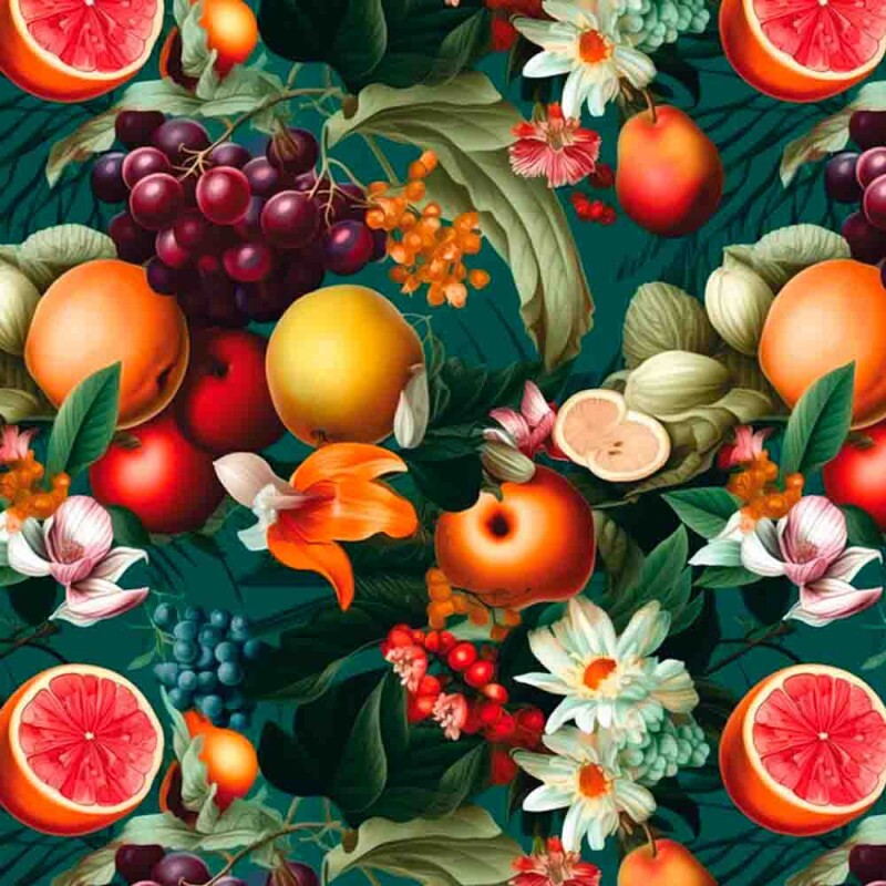 COLEÇÃO DIGITAL 3D - RENATA BLANCO - UVAS C/ FLORES - ( 82983 VAR,01 ) - C