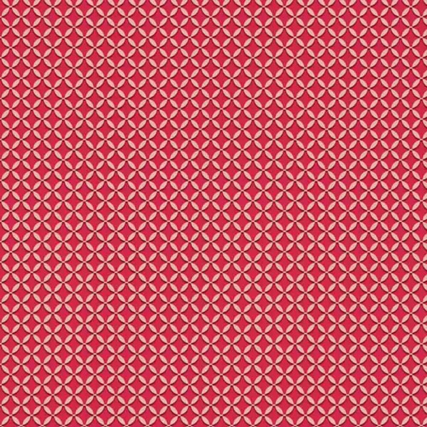 COLEÇÃO TULIPANO -STORIA STAMPA/ AMANDA ANSALDO -TRIC.DIGITAL - GEOMETRICO TULIPANO VERMELHO - ( 88606 var,03 ) - C