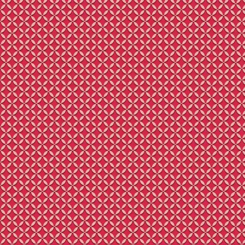 COLEÇÃO TULIPANO -STORIA STAMPA/ AMANDA ANSALDO -TRIC.DIGITAL - GEOMETRICO TULIPANO VERMELHO - ( 88606 var,03 ) - C