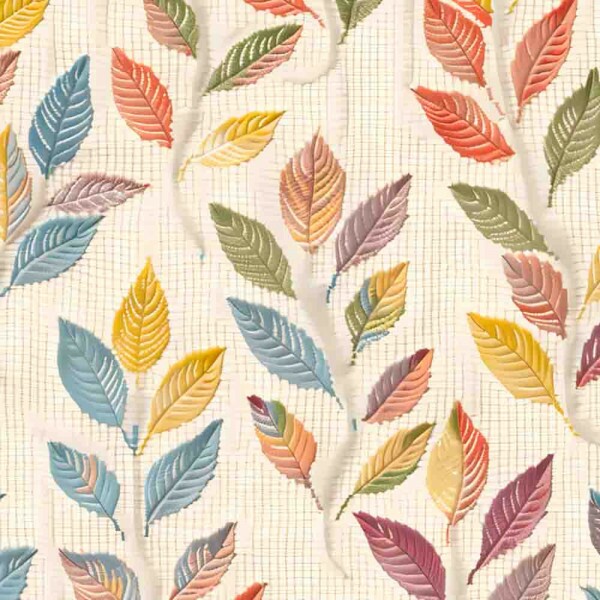 SARJA DIGITAL EST. HIDRORREPELENTE - FOLHAS COLORIDAS - 87831-001