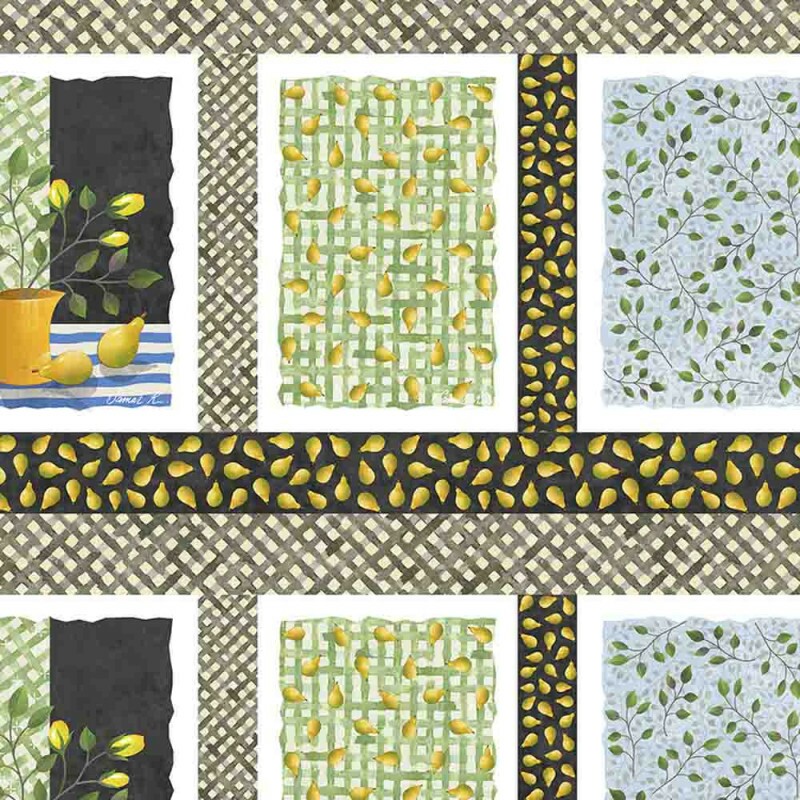 COLEÇÃO TEA TOWEL BY SAMAR KAUSS - PERAS - SARJA ESTAMP 1,70 - 91793-001