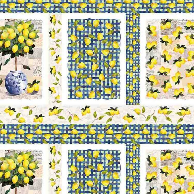 COLEÇÃO TEA TOWEL BY SAMAR KAUSS - LIMAO SICILIANO- SARJA ESTAMP 1,70 - 91795-001