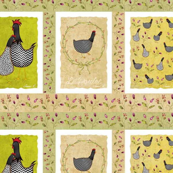 COLEÇÃO TEA TOWEL BY SAMAR KAUSS - GALINHA- SARJA ESTAMP 1,70 - 91800-001