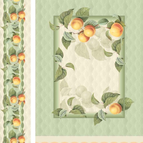 COLEÇÃO APRICOT - SARJA DIGITAL - PAINEL JOGOS AMERICANO - 41cm x 53cm -( 1,58m x 0,64cm ) - ( E6106 ) - P