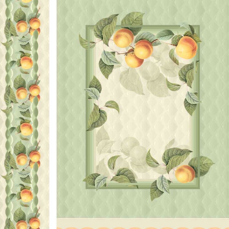 COLEÇÃO APRICOT - SARJA DIGITAL - PAINEL JOGOS AMERICANO - 41cm x 53cm -( 1,58m x 0,64cm ) - ( E6106 ) - P
