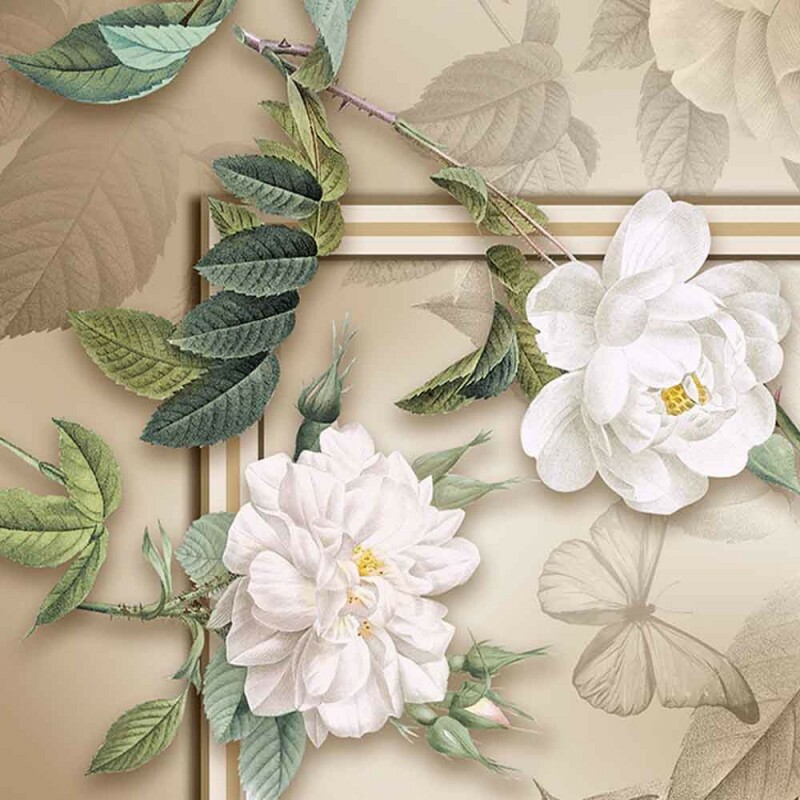 COL/ ROSA-STORIA STAMPA/FÊ CORDEIRO-SARJA DIGITAL- JOGO AMERICANO BEGE- 40,52cm- (1,70m x 0,52cm)-(80773 VAR02)