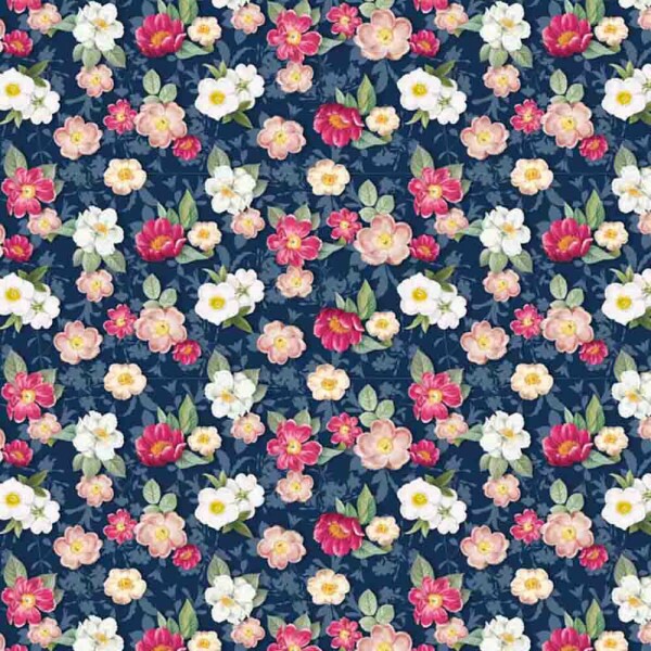 COLEÇÃO GIARDINO - TRIC. EST - DIGITAL - FLORAL BLU - 87333-01 C