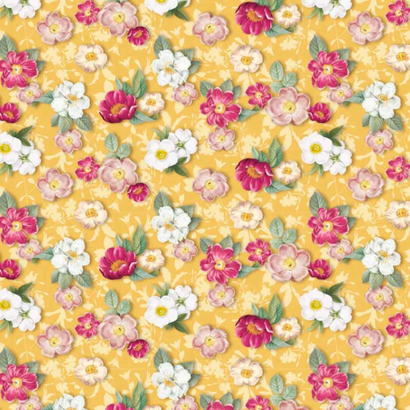 COLEÇÃO GIARDINO - TRIC. EST - DIGITAL - FLORAL GIALLO - 87333-02 C