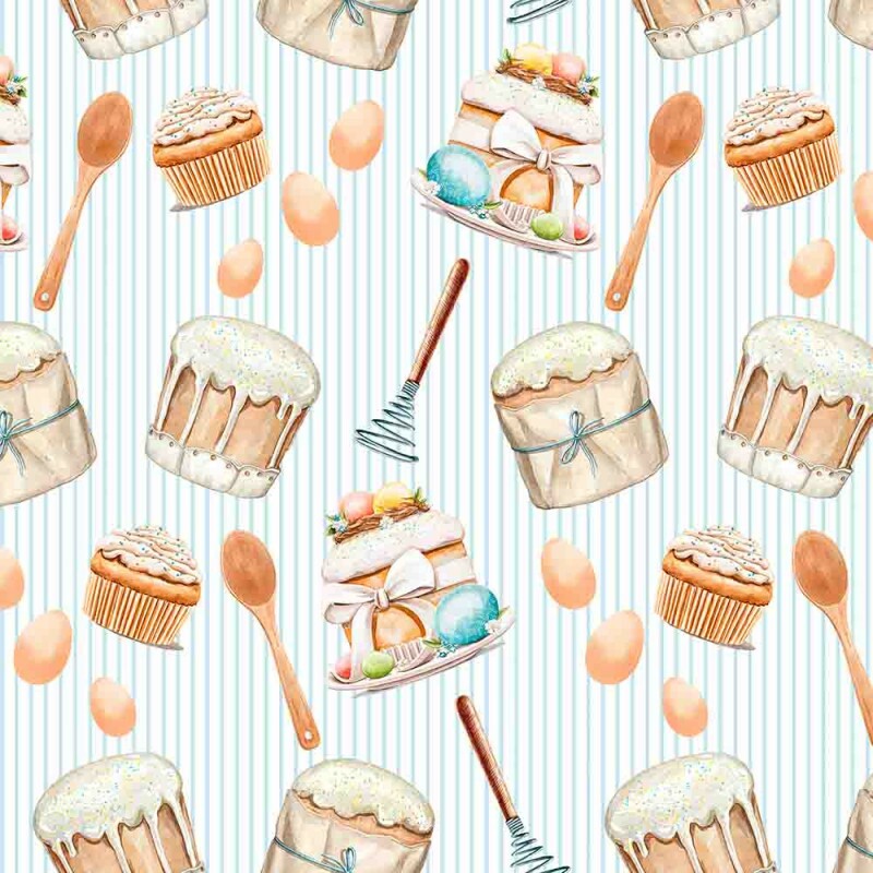 COLEÇÃO FELIZ PASCOA STORIA STAMPA - TRIC. EST. DIGITAL COELHOS - 91886-01