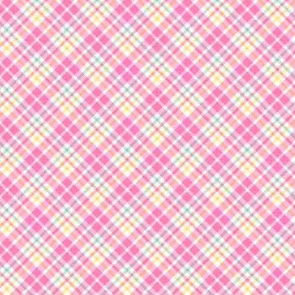 AB25 - TRICOLINE 100% ALGODÃO DIGITAL  -XADREZ ENVIESADO ROSA