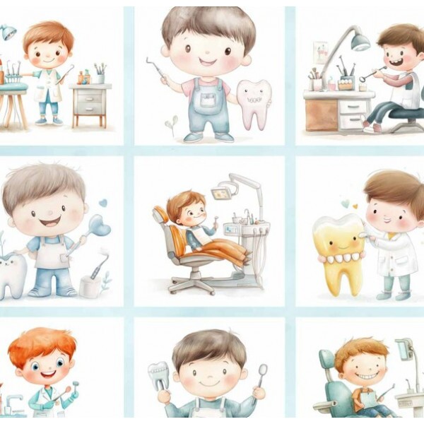 FV26 - TRICOL. COLEÇÃO PROFISSÕES - QUADROS DENTISTA - 100% ALGODÃO - A0876-001