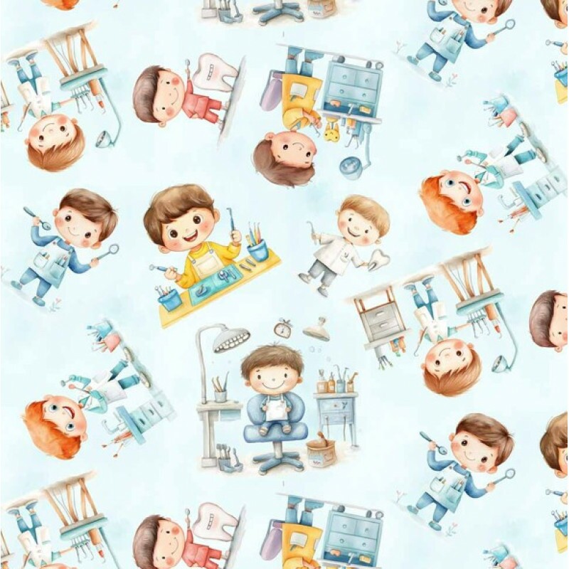 FV26 - TRICOL. COLEÇÃO PROFISSÕES - DENTISTA - 100% ALGODÃO - A0877-001