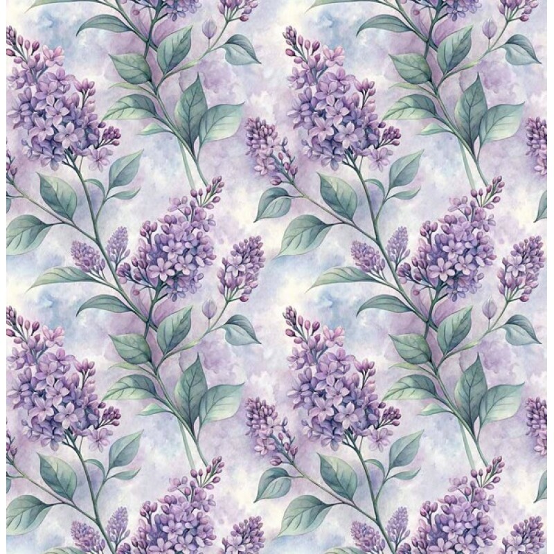 FV26 - TRICOL. COLEÇÃO FLORICULTURA - LAVANDAS - 100% ALGODÃO - A2057-001