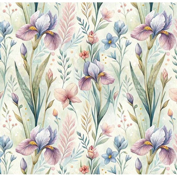 FV26 - TRICOL. COLEÇÃO FLORICULTURA - IRIS - 100% ALGODÃO - A2058-001