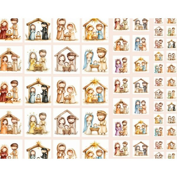 FV26 - TRICOL. COLEÇÃO SAGRADA FAMÍLIA INFANTIL - PAINEIS - 100% ALGODÃO - A1066-001