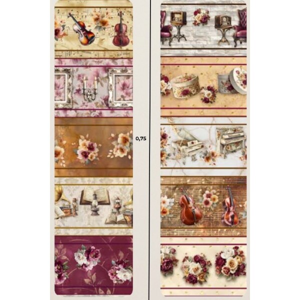 FV26 - TRICOL. COLEÇÃO SINFONIA FLORAL POR JOANA BORGA - BARRADO - 100% ALGODÃO - A1863-001