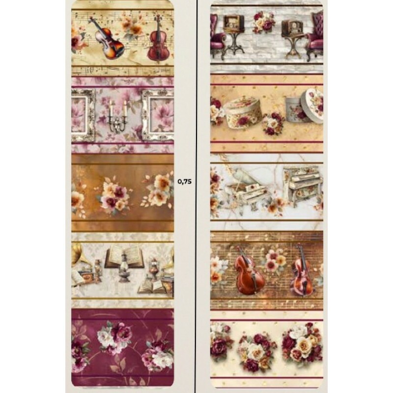 FV26 - TRICOL. COLEÇÃO SINFONIA FLORAL POR JOANA BORGA - BARRADO - 100% ALGODÃO - A1863-001