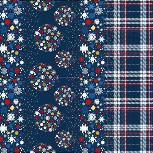 SARJA HIDRORREPELENTE - COLEÇÃO POE NA MESA - BARRADO DE NATAL MARINHO - 05328-001