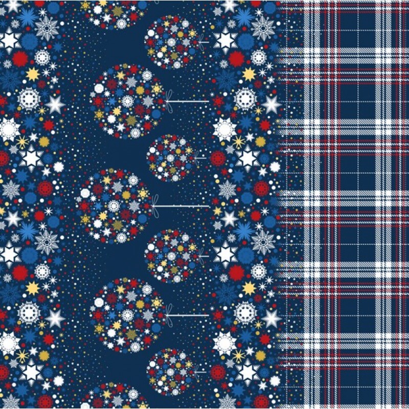 SARJA HIDRORREPELENTE - COLEÇÃO POE NA MESA - BARRADO DE NATAL MARINHO - 05328-001