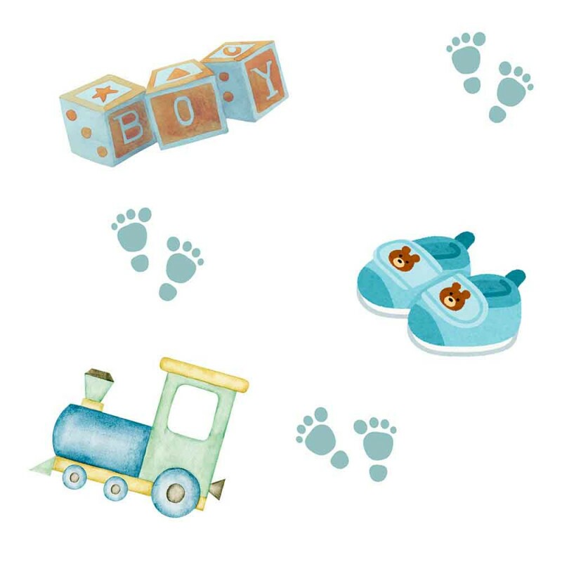 COLEÇÃO FLANELA EST. DIGITAL - DADOS, SAPATOS, TREM - 95765-001