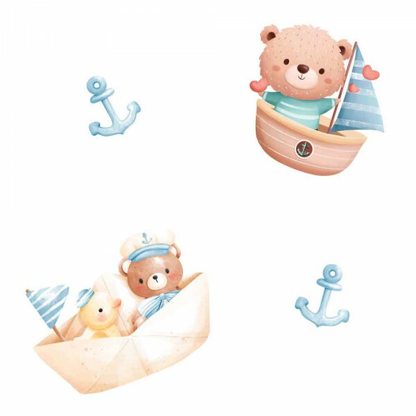 COLEÇÃO FLANELA EST. DIGITAL - URSO NO BARCO - 95762-001