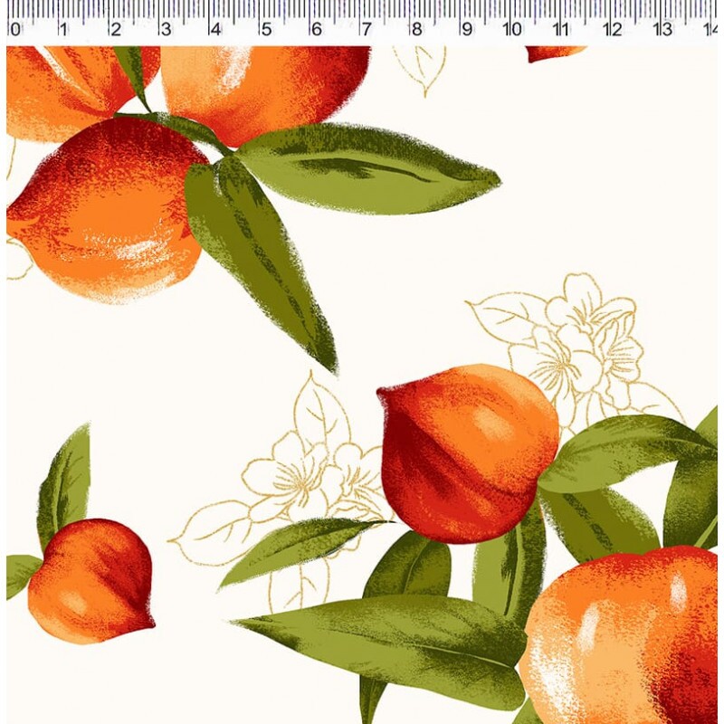 COLEÇÃO PESSEGO - SARJA EST. PESSEGO FD OFF WHITE- ( 80635 - VAR,01 ) - C