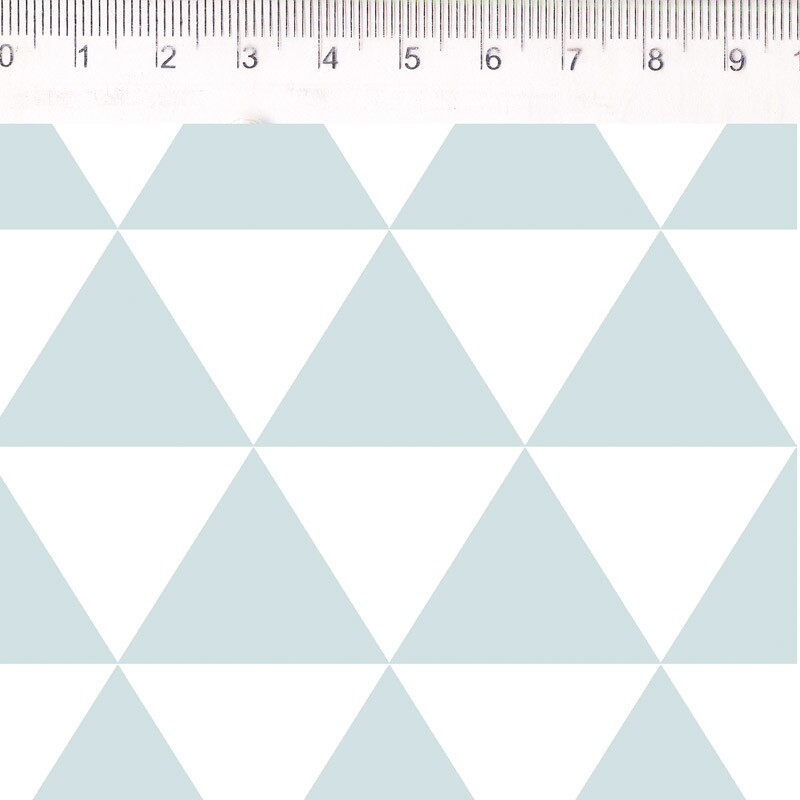 COLEÇÃO MONOCHROME - TRIANGULOS AZUL CLARO