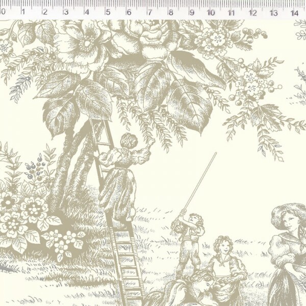 COLEÇÃO TOILE DE JOUY - BEGE FUNDO OFF WHITE- ( FD 300 ) - R / T