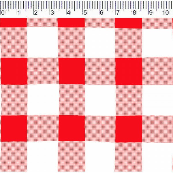 COLEÇÃO VICHY ESTAMPADA -  XADREZ VERMELHO - ( 1377 ) - R