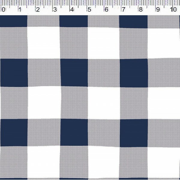 COLEÇÃO VICHY ESTAMPADA -  XADREZ MARINHO - ( 1377 ) - R