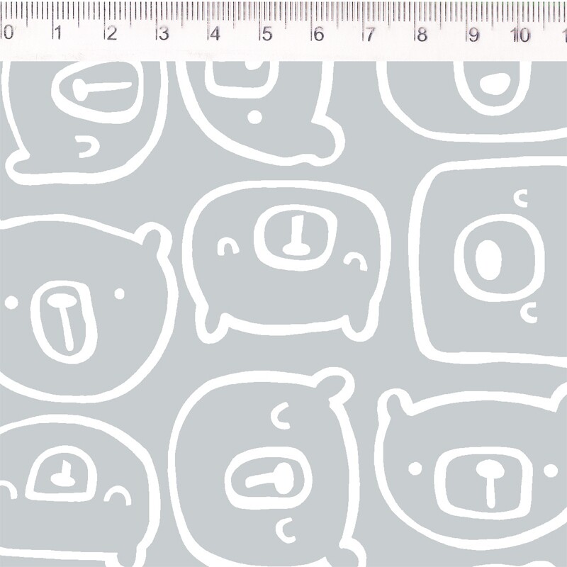 F L 2022 - COLEÇÃO INSPIRAÇÃO ESCANDINAVA - POR ELIANA SPOSITO - URSO CINZA - IE04 - M