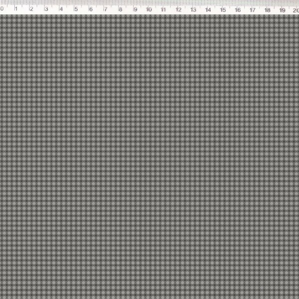 F L 2023 - COLEÇÃO FARM SWEET FARM - MILLYTA VERGARA - XADREZ CINZA - M