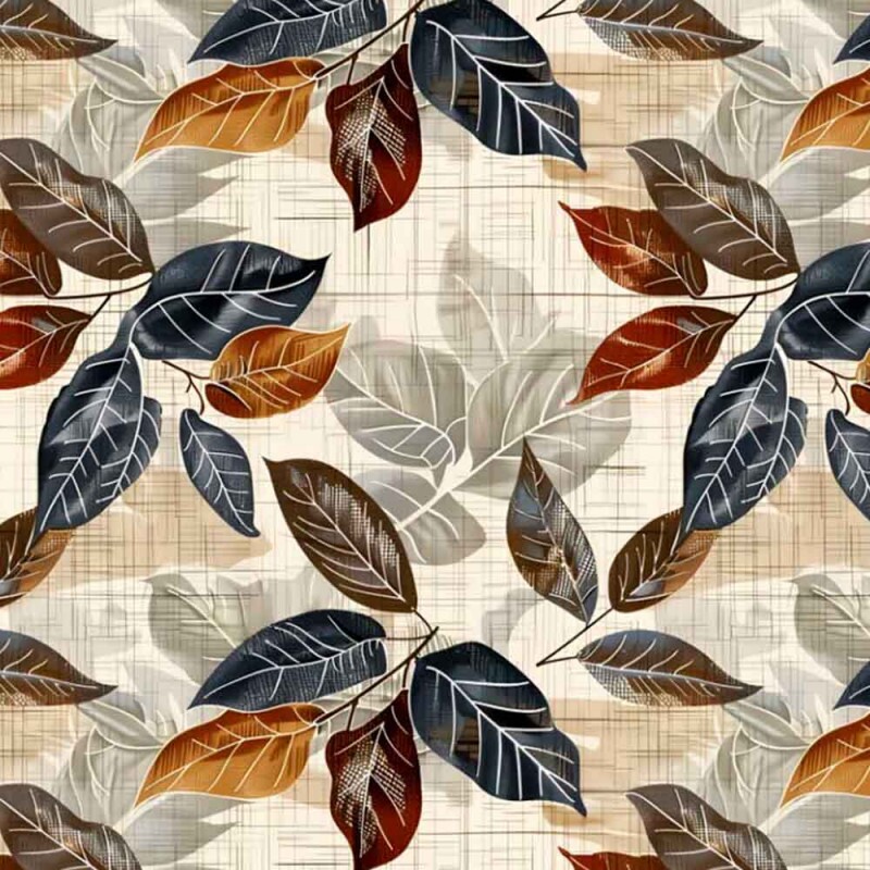 MI25 - TRICOL. EST. DIGITAL 100% ALGODAO - COLEÇÃO LINHAS FOLHAS