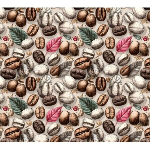 MR26 - TRICOL. COLEÇÃO CAFÉ COM CANELA - GRÃOS DE CAFÉ - 100% ALGODÃO - A1155-001