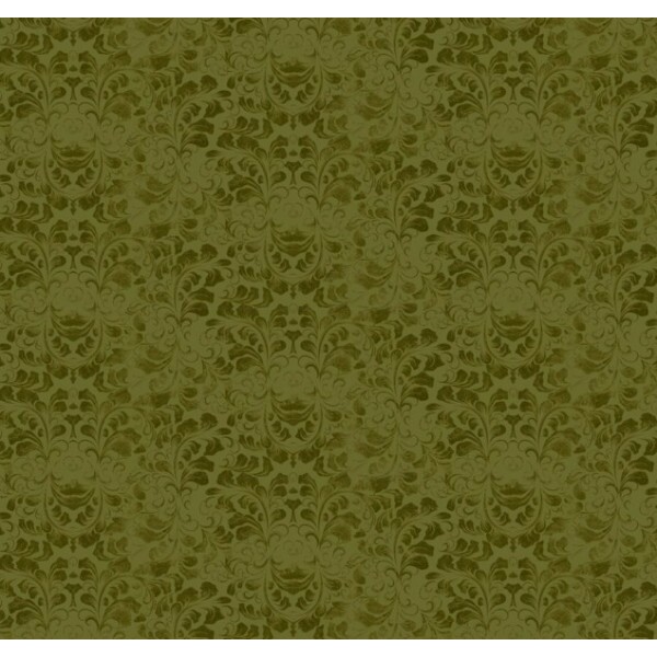 MR26 - TRICOL. COLEÇÃO BAROQUE - TEXTURA ARABESCO VERDE - 100% ALGODÃO - A1353-001