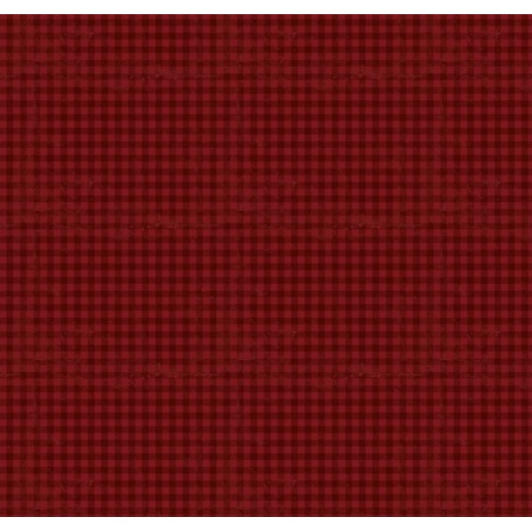 MR26 - TRICOL. COLEÇÃO BAROQUE - XADREZ VERMELHO - 100% ALGODÃO - A1358-001