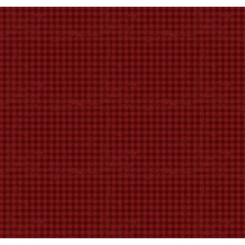 MR26 - TRICOL. COLEÇÃO BAROQUE - XADREZ VERMELHO - 100% ALGODÃO - A1358-001