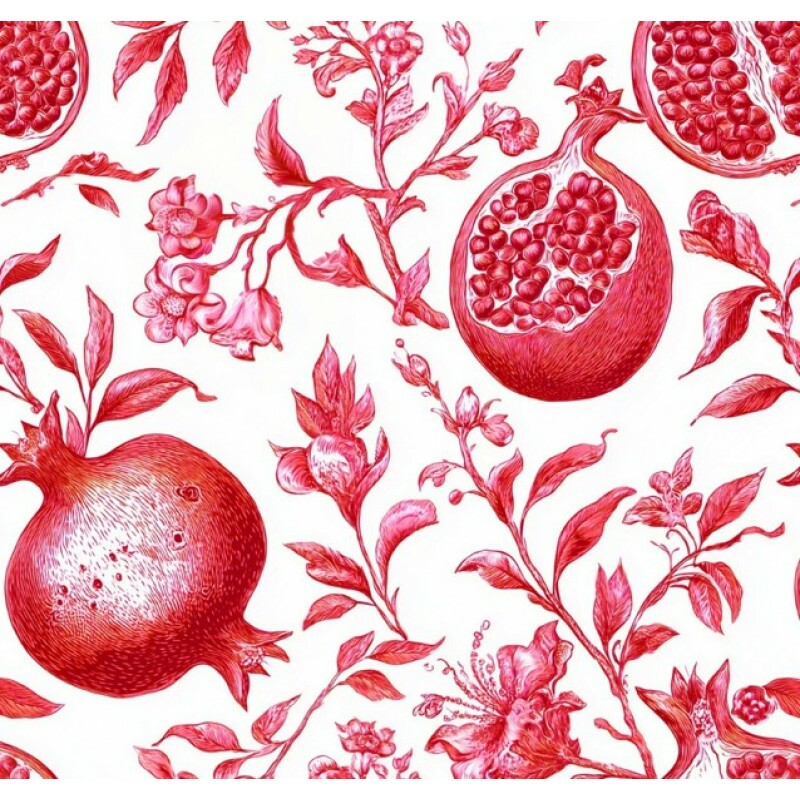 MR26 - SARJA HIDRORREPELENTE COLEÇÃO ROMÃ - ROMÃ ROSA - 100% ALGODÃO - A1819-001