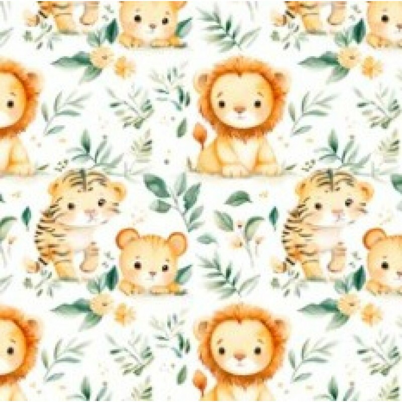 OT25 - TRICOL. COLEÇÃO SELVA - LEÃO - 100% ALGODÃO 01068/001