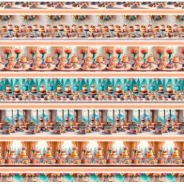 OT25 - TRICOL. COLEÇÃO BARRADOS - BOLOS - 100% ALGODÃO 02341/001